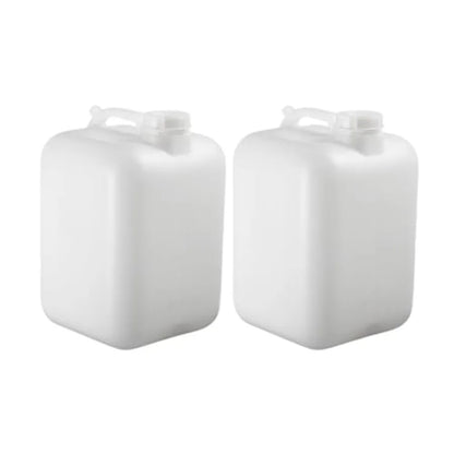 5 Gallon Hedpak with Cap Pack of 2 BPA-free Food-Grade White Water Container Leak-Proof Ideal for Brewing Fermentation or Stora