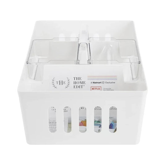 XL 2-in-1 Cleaning Caddy Storage Organizer Removable Inner Insert Cleaning Supplies Jumbo Wipes Large Bottles Under Cabinet