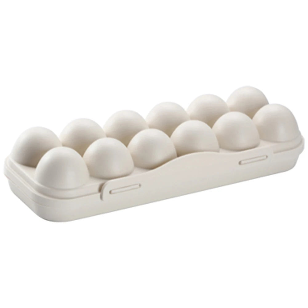 12 Grid Egg Storage Box Shockproof Egg Protector Tray Eggs Carrier Container Case for Refrigerator Camping Picnic Hiking Travel