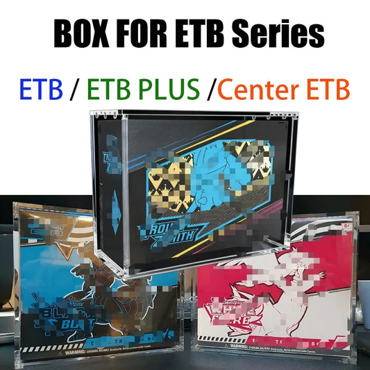 Acrylic Magnetic Display Box FOR POKE ETB Series ETB PLUS BOOSTER Transparent Protection