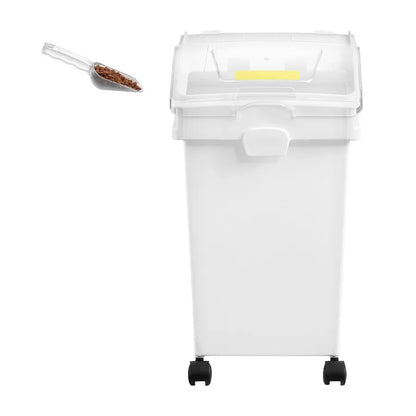Rice Storage Container 6.6Gallon 25L x3 Large Dog Food Dispenser Bin Kitchen Ingredient Grain Cereal Flour Bin with Wheels 3 Sc