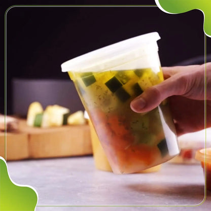 Leakproof Food Storage Containers, 40 Sets BPA-Free Microwaveable Clear Plastic, Freezer & Dishwasher Safe