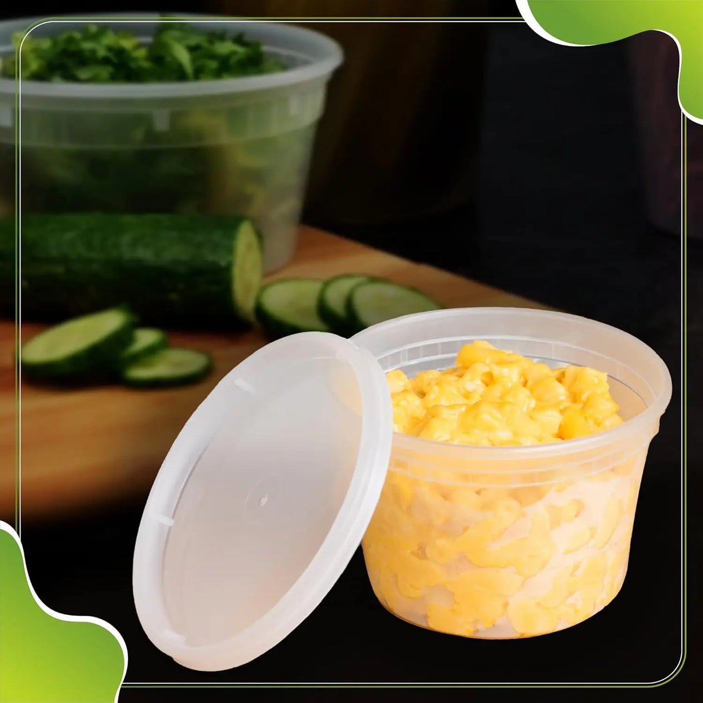 Leakproof Food Storage Containers, 40 Sets BPA-Free Microwaveable Clear Plastic, Freezer & Dishwasher Safe