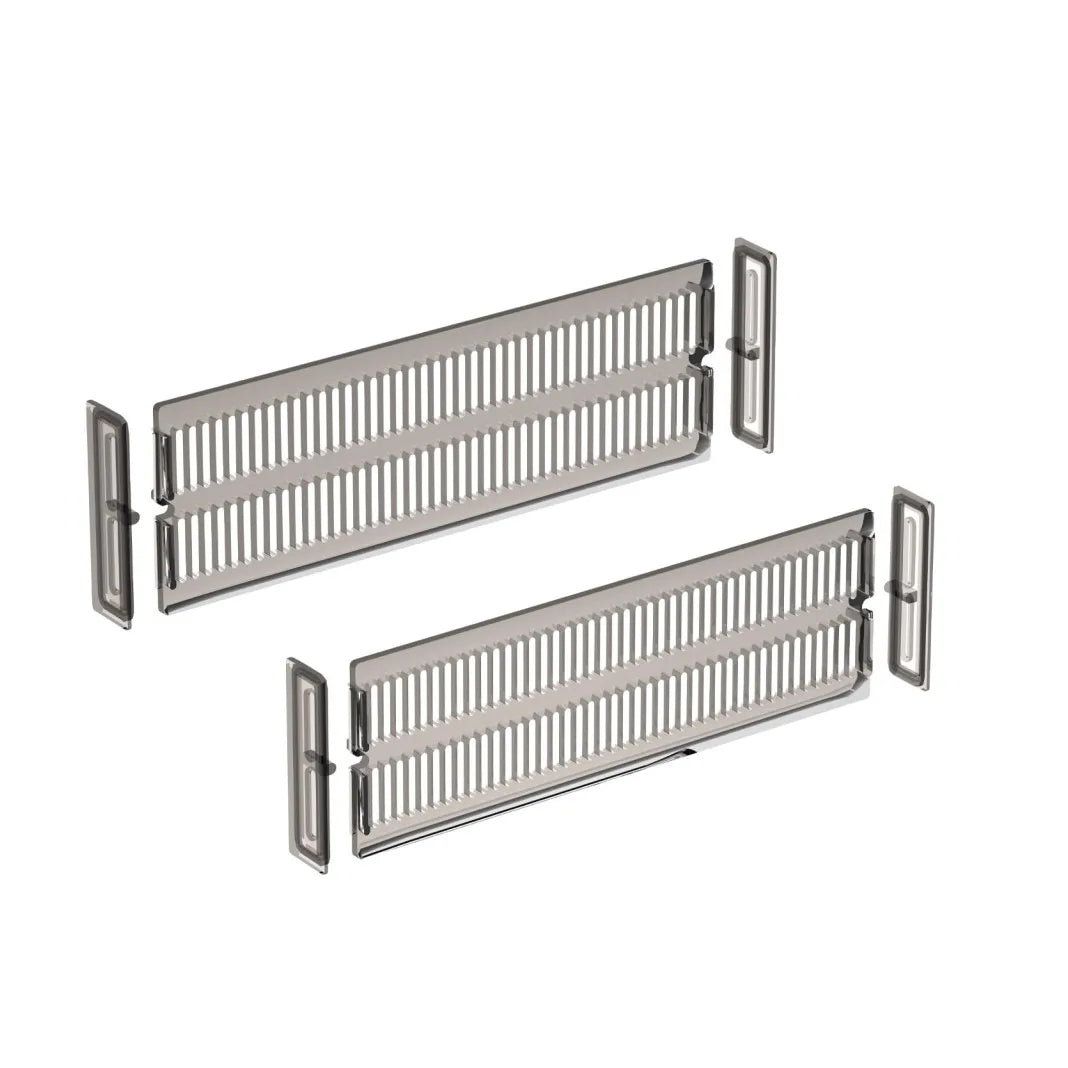 Drawer Divider Adjustable Length from 28 to 53.5 cm, Kitchen Storage, Organiser, Plastic, Clear,