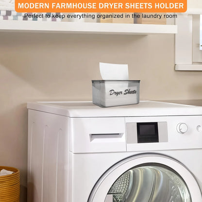 , Dryer Sheet Container with Label, Tissue Box, Acrylic Storage Box
