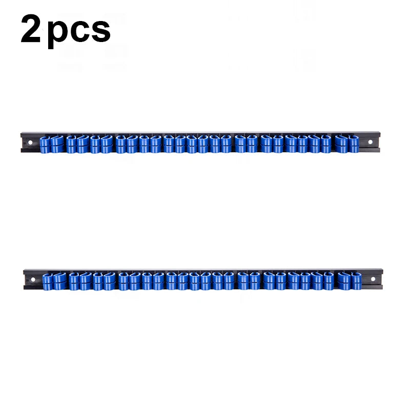 1/2PCS Screwdriver Organizer and Wrench Organizer Hand Tool Holder Plastic Rail Wrench Hanger with Clips