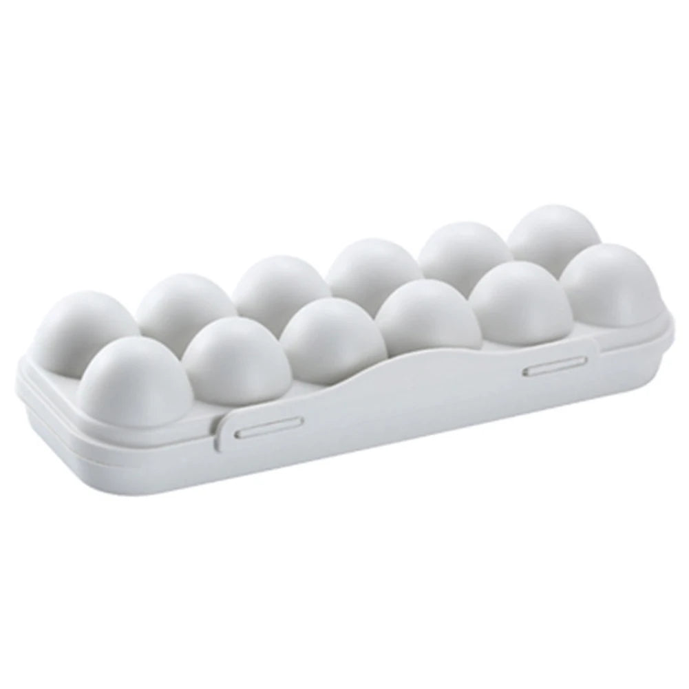 12 Grid Egg Storage Box Shockproof Egg Protector Tray Eggs Carrier Container Case for Refrigerator Camping Picnic Hiking Travel