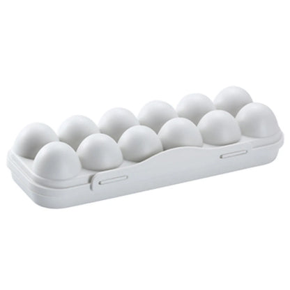 12 Grid Egg Storage Box Shockproof Egg Protector Tray Eggs Carrier Container Case for Refrigerator Camping Picnic Hiking Travel
