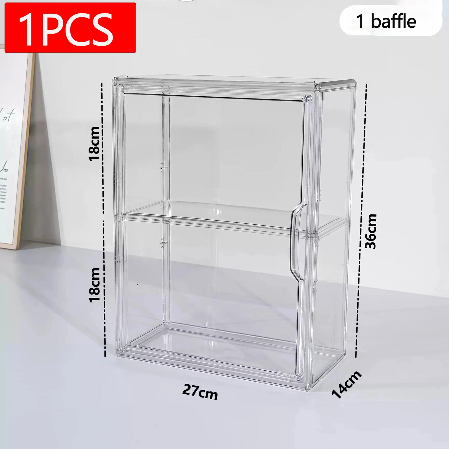 📦 US Warehouse Quick Ship Labubu Display Box, Transparent Acrylic Storage Case Dustproof for Doll Figures Blind Box Organizer