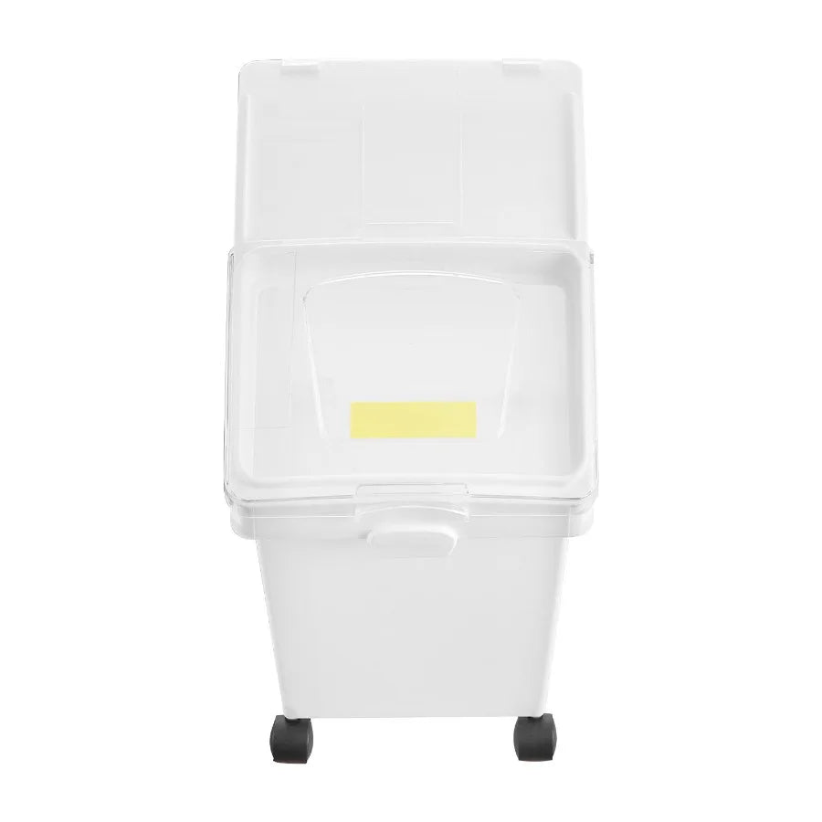 Rice Storage Container 6.6Gallon 25L x3 Large Dog Food Dispenser Bin Kitchen Ingredient Grain Cereal Flour Bin with Wheels 3 Sc