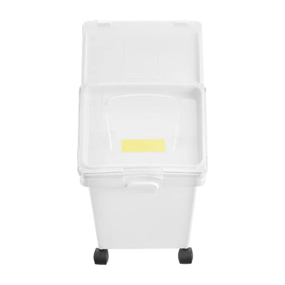 Rice Storage Container 6.6Gallon 25L x3 Large Dog Food Dispenser Bin Kitchen Ingredient Grain Cereal Flour Bin with Wheels 3 Sc