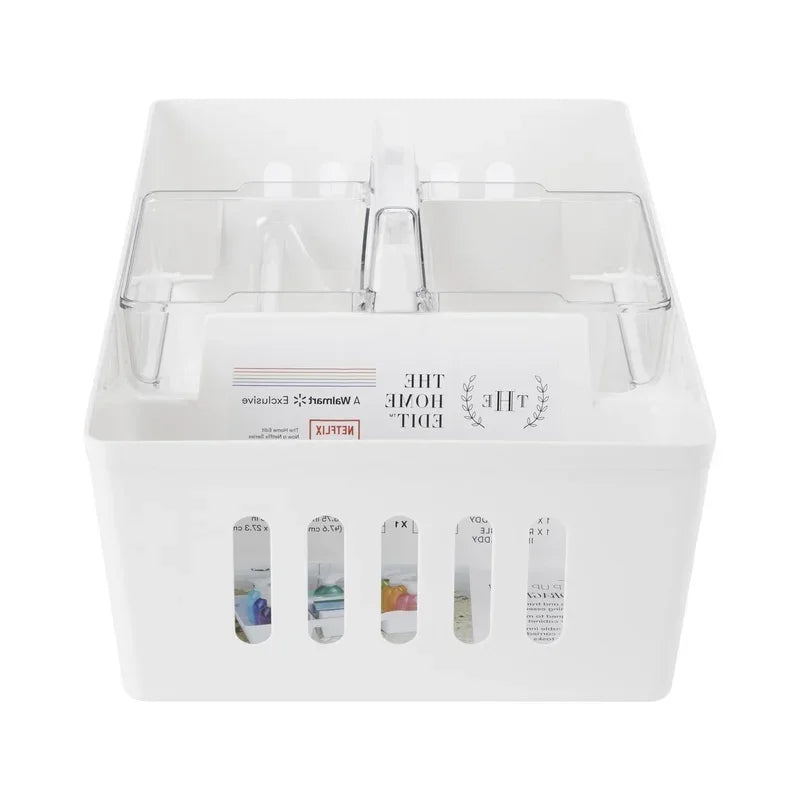 XL 2-in-1 Cleaning Caddy Storage Organizer Removable Inner Insert Cleaning Supplies Jumbo Wipes Large Bottles Under Cabinet
