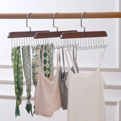 Pack Bra Hanger Belt Hanger for Closet with 8 Metal Hooks Tank Top Hanger Space Saving Tie Rack for Men Closet Organizers