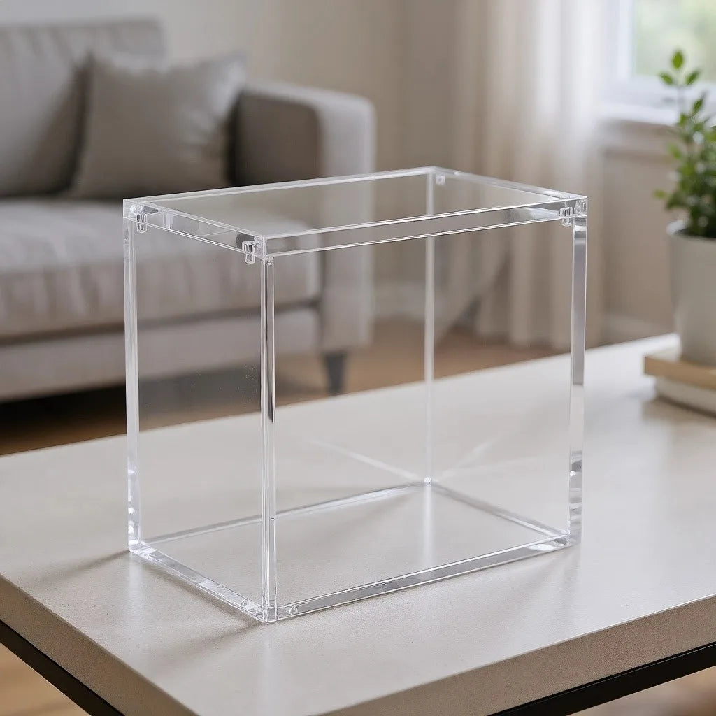 [K]3Pack Acrylic Case Fits Poke Booster Box Display Case Collector Protector UV Resistant with Strong Magnetic Lid