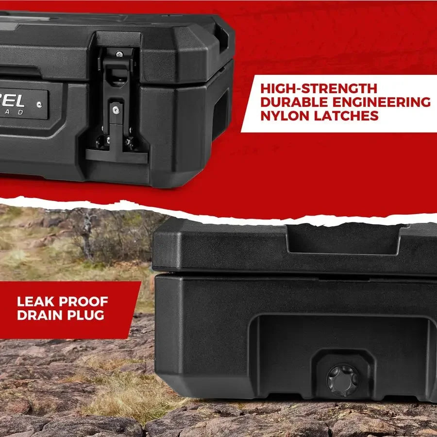 98L OffRoad Storage Case 90 Quart Waterproof Dry Box for Overland Trips, Car Camping amp Roof Gear Storage