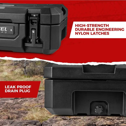 98L OffRoad Storage Case 90 Quart Waterproof Dry Box for Overland Trips, Car Camping amp Roof Gear Storage