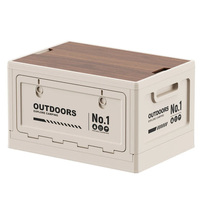 Foldable Storage Box for Camping Outdoor Large Capacity Side Opening Organizer for Car Home Toys Clothes