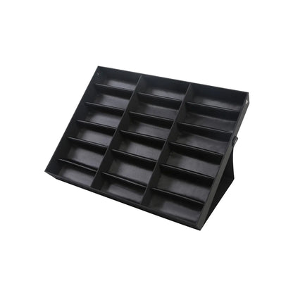 18 slots Glasses display stand Eyeglass Holder Storage Case Organizer Sunglasses Box Tray Tilt Standing Grid Spectacles boxes