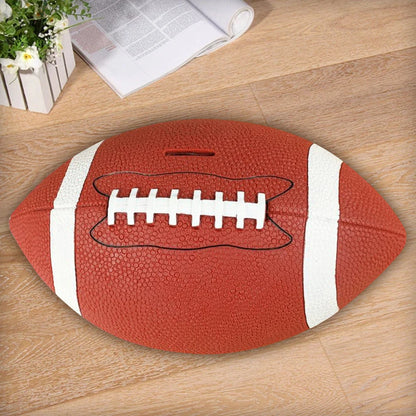 Football Piggy Bank Football Coin Bank Shatterproof Rugby Saving Bank Unbreakable  for Sports Fans