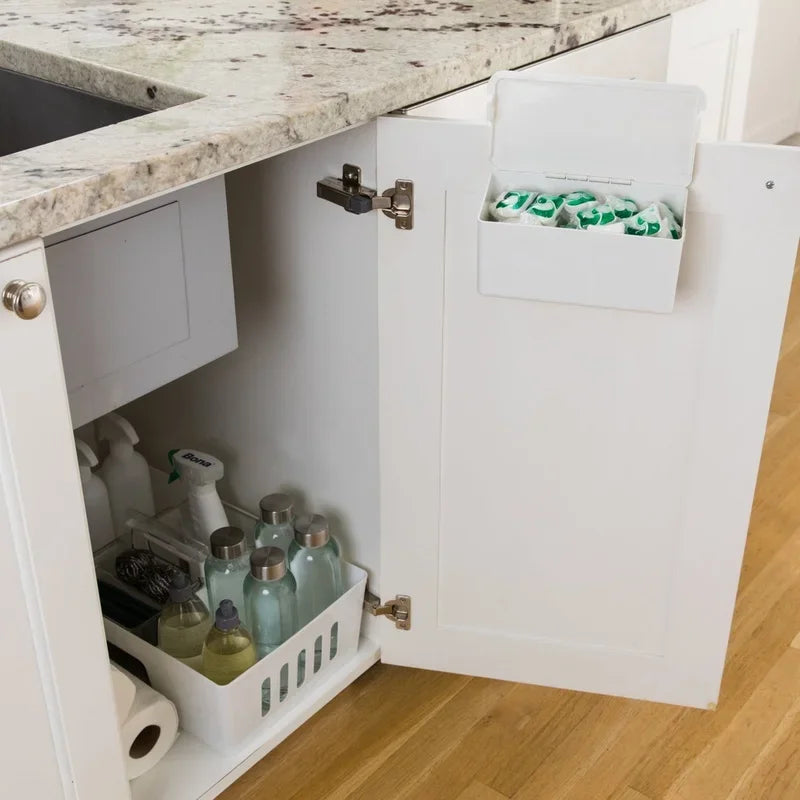 XL 2-in-1 Cleaning Caddy Storage Organizer Removable Inner Insert Cleaning Supplies Jumbo Wipes Large Bottles Under Cabinet