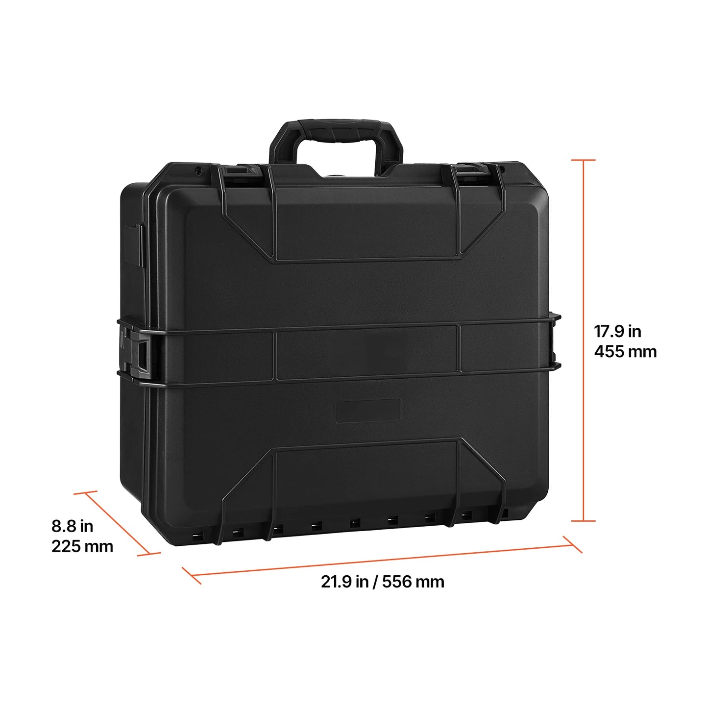 SucceBuy Hard Pistol Case Hard Gun Case with XPE Foam Lining Waterproof Pistol Box with Customizable Interior for Gun Lenses