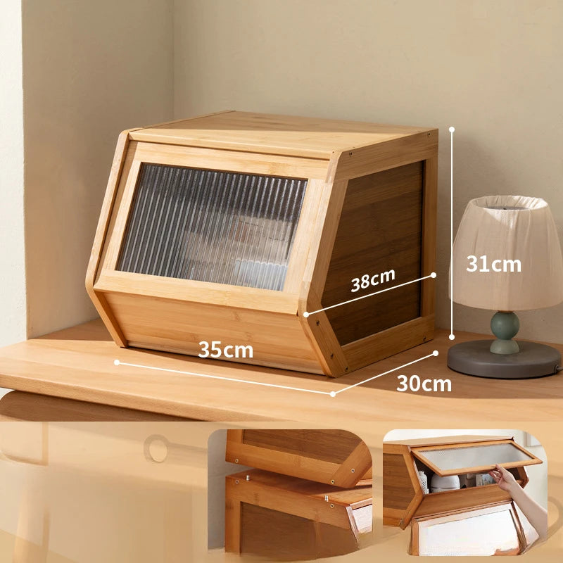 Vintage Bamboo Dresser: Rustic Multi-drawer Organizer for Bedroom/living Room/hallway