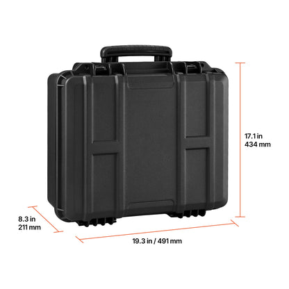 SucceBuy Hard Pistol Case Hard Gun Case with XPE Foam Lining Waterproof Pistol Box with Customizable Interior for Gun Lenses