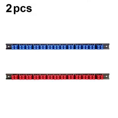 1/2PCS Screwdriver Organizer and Wrench Organizer Hand Tool Holder Plastic Rail Wrench Hanger with Clips