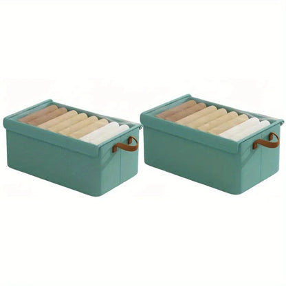 2/4pc Clothes Organizer Pants Sweater Storage Cabinets Drawers Organizer Jeans Storage Box Wardrobe Clothes Storage Organizers