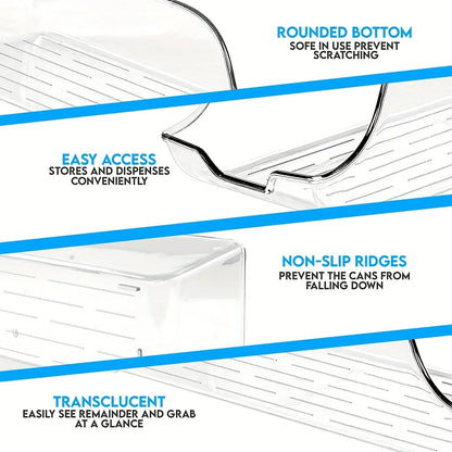 1/2pcs Kitchen Storage Cans, Soda Cans, Storage Cans, Refrigerator Freezer Organizers, Can Dispensers, Kitchen Accessories