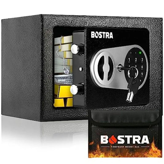 Fireproof Safe Box with Sensor Light with Digital Keypad Security Safe Box for Home 0.23 Cubic