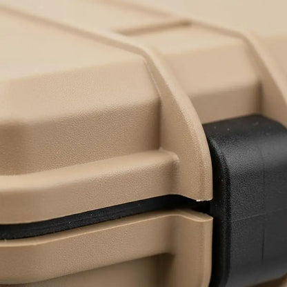 Rifle Protective Trunk 40 Inch For Hunting Shooting Range Tactical Training, Pre-cut Foam Lockable Latches Rolling Wheels Khaki Large Firearm Container Shotgun Airsoft Storage Case