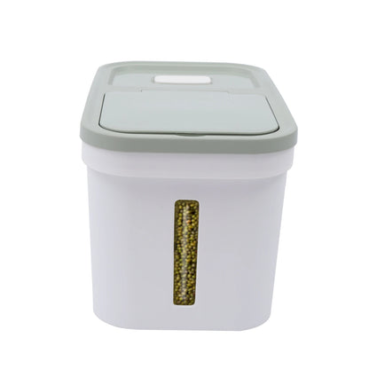 Airtight Rice Storage Container 22 Lbs Food-Grade PP Grain Dispenser with Measuring Cup for Rice Beans Flour & Dry Food