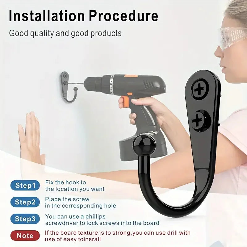 30set Alloy Hooks with Screws Wall Mounted Hanging Hangers for Coat Towel Bags Caps Hook Kitchen Bathroom Storage Rack Holders