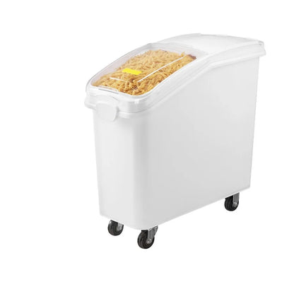 21Gallon/80L Large Rice Storage Container for Kitchen Ingredients Grain Cereal Flour Airtight Pet Food Dispenser Bin with Wheel
