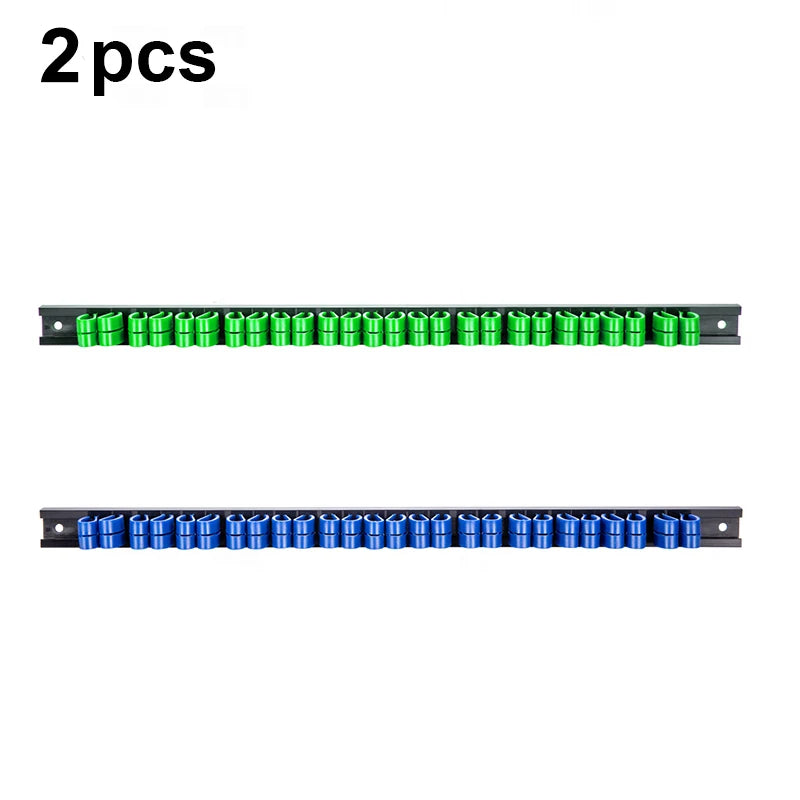 1/2PCS Screwdriver Organizer and Wrench Organizer Hand Tool Holder Plastic Rail Wrench Hanger with Clips