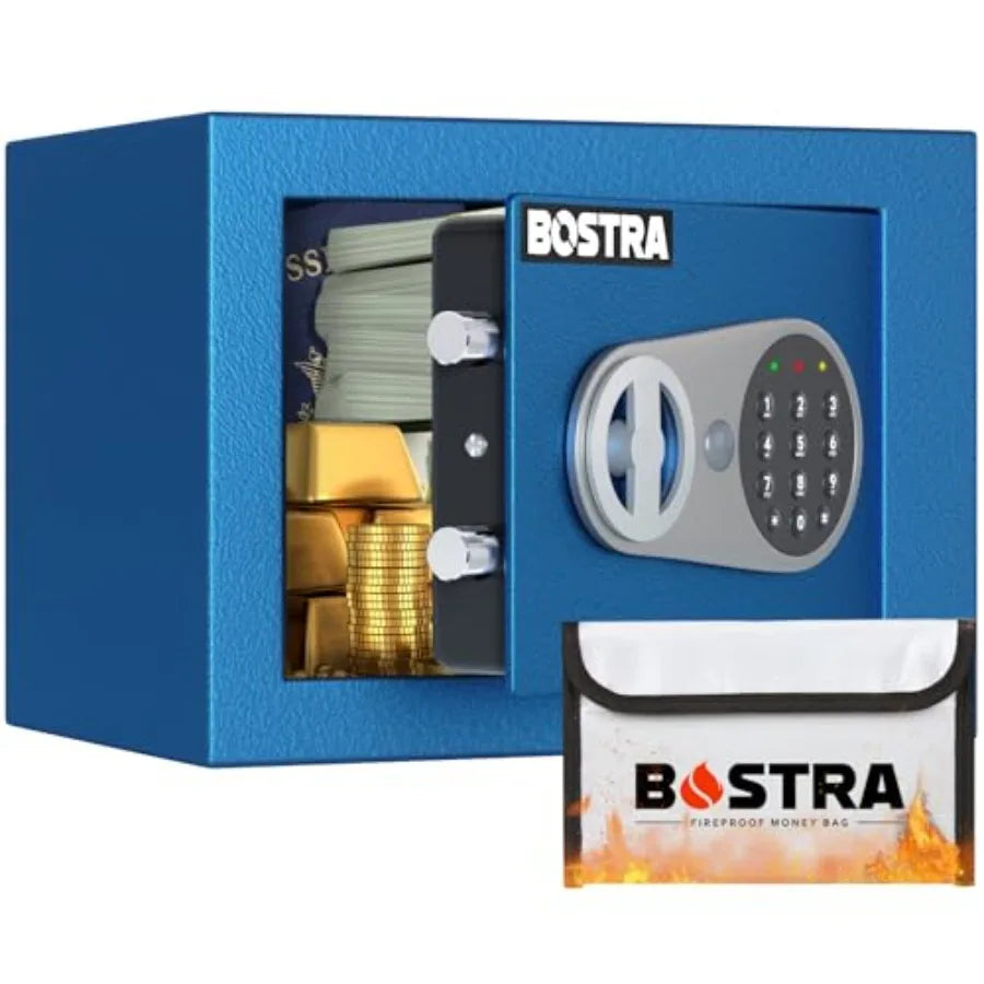 Fireproof Safe Box with Sensor Light with Digital Keypad Security Safe Box for Home 0.23 Cubic