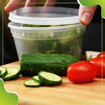 Leakproof Food Storage Containers, 40 Sets BPA-Free Microwaveable Clear Plastic, Freezer & Dishwasher Safe