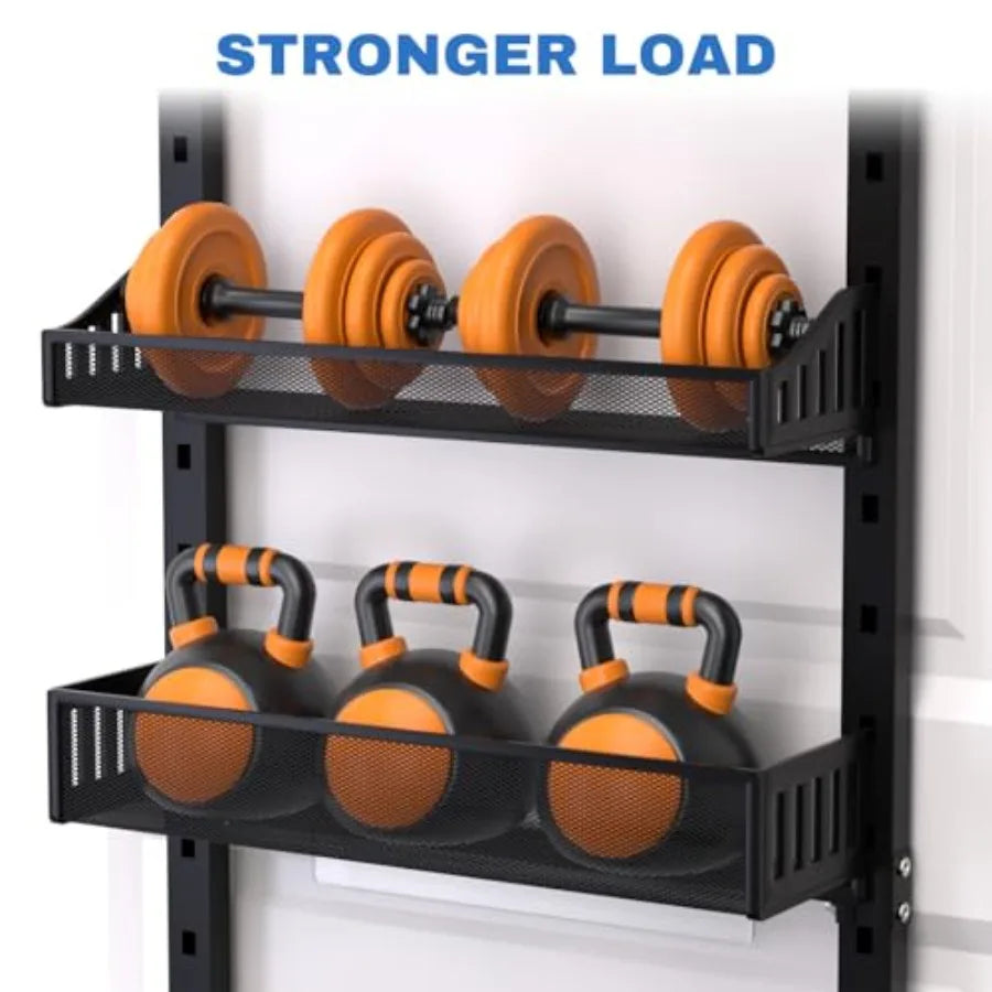 8-Tier Over the door Spice Rack Organizer Large Heavy Duty Metal Wall Mount or Over The Door 2 in 1 Rust-Proof Hanging Storage