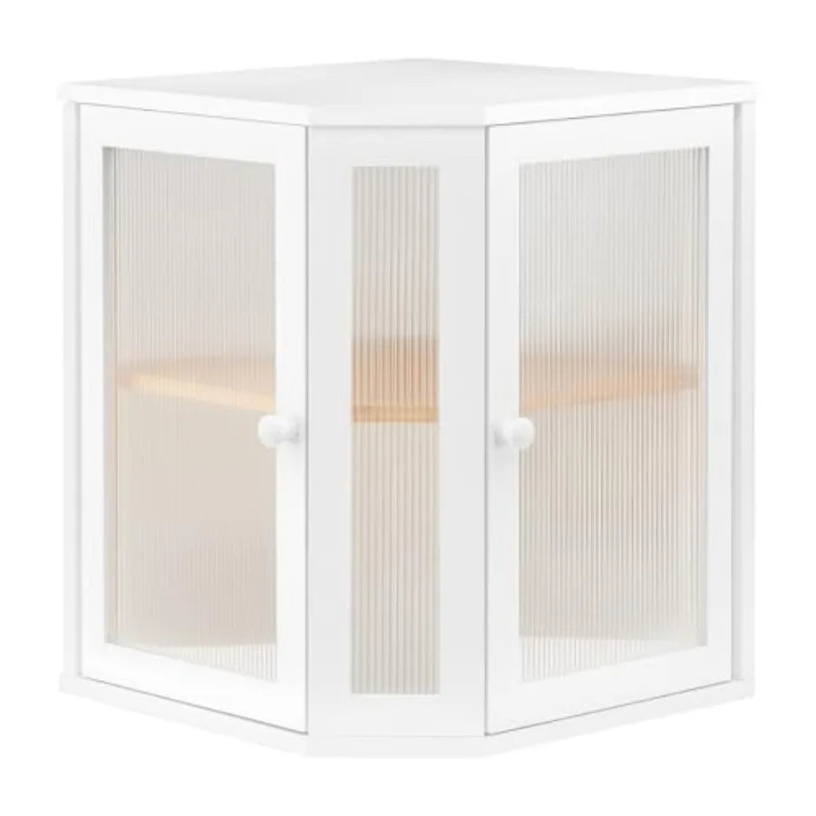 Bamboo Countertop Corner Bread Box Large Capacity 2-Tier