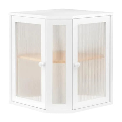 Bamboo Countertop Corner Bread Box Large Capacity 2-Tier