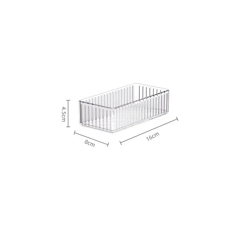 Transparent Box Storage Organizer Desk Plastic Storage Box Container Drawer Organizer Jewelry Box Makeup Organizer Boxes 2042