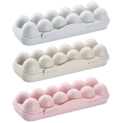 12 Grid Egg Storage Box Shockproof Egg Protector Tray Eggs Carrier Container Case for Refrigerator Camping Picnic Hiking Travel