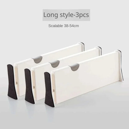 4 Pack Drawer Dividers Organizer Adjustable Storage Retractable Drawer Partition Holder Household Clapboard Kitchen Organizer