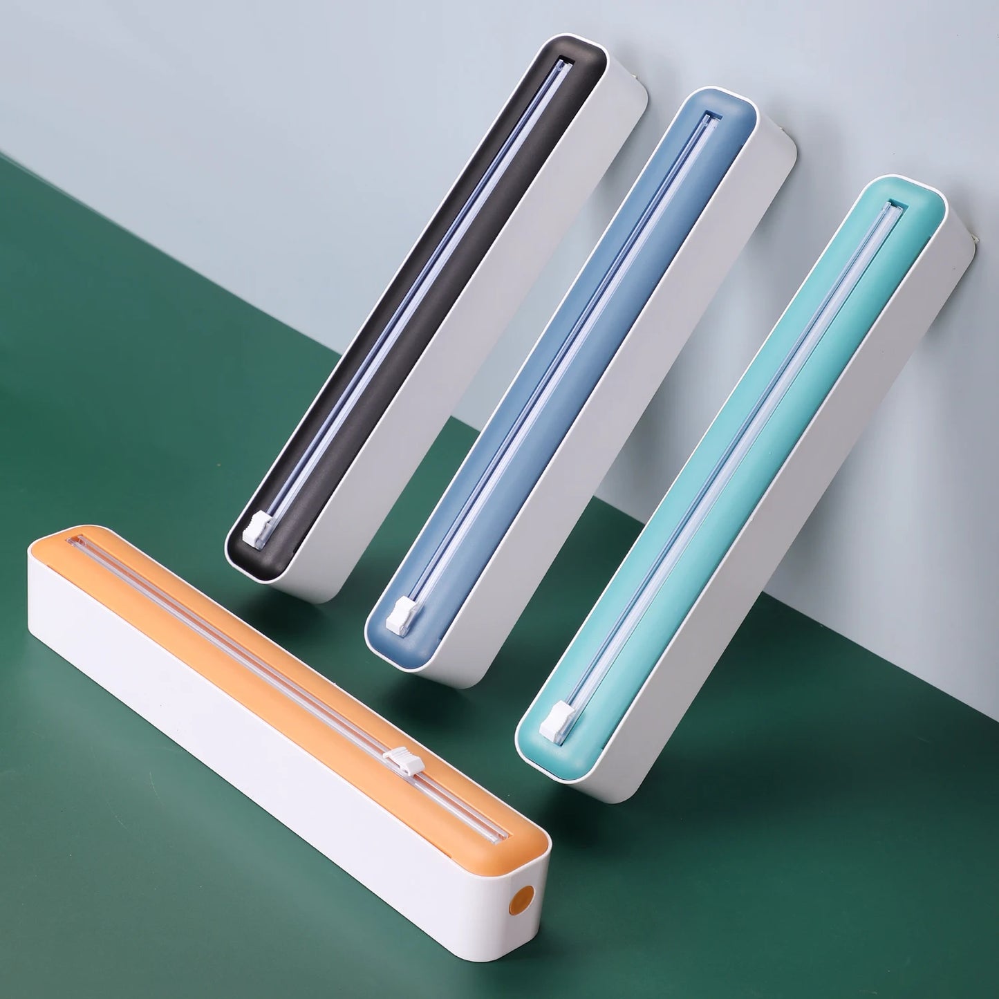 Multi-functional kitchen sealing tool, plastic packaging cutter suitable for cling film, aluminum foil, baking paper, wax paper