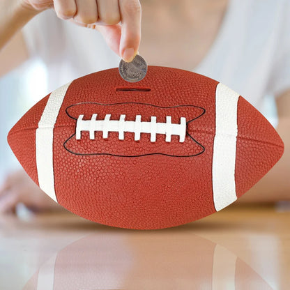 Football Piggy Bank Football Coin Bank Shatterproof Rugby Saving Bank Unbreakable  for Sports Fans