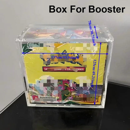 Acrylic Magnetic Display Box FOR POKE ETB Series ETB PLUS BOOSTER Transparent Protection