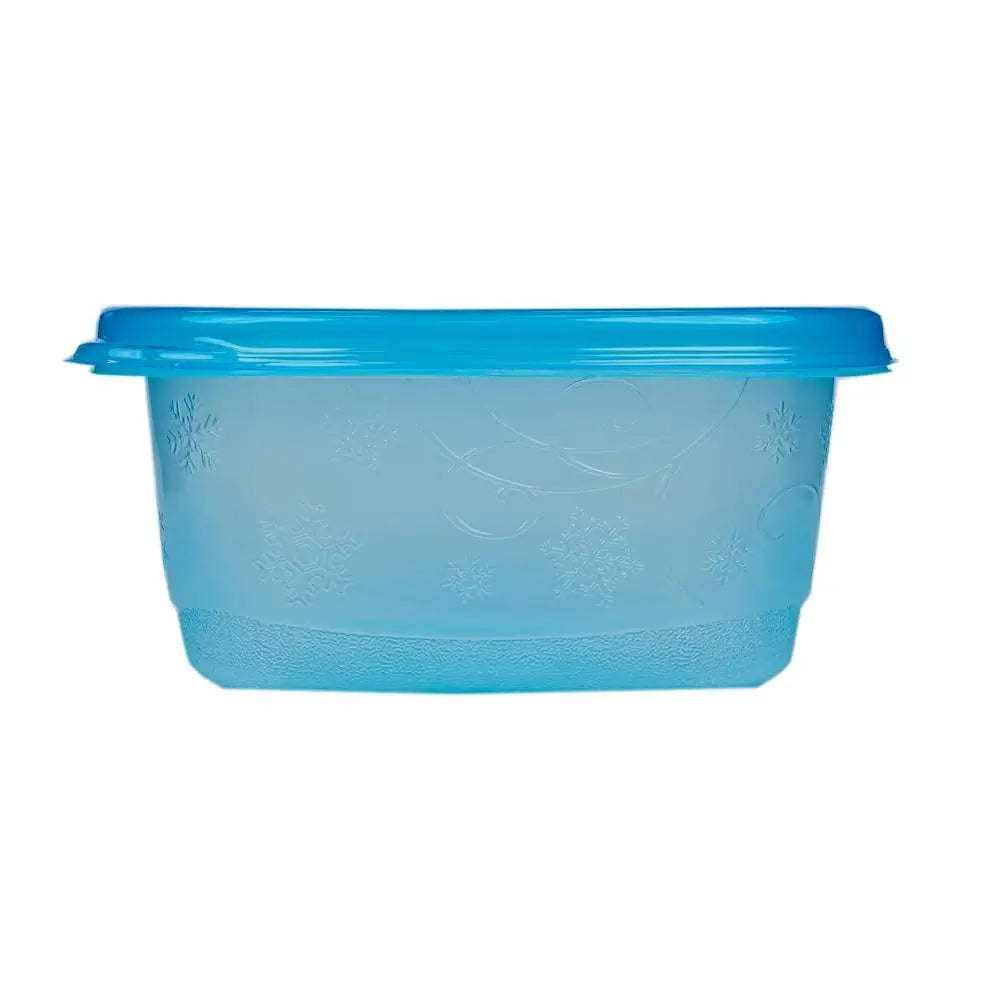 Ware FreezerWare Food Storage Containers with Lids, Small Rectangle BPA Free Plastic for Freezing Soups and Meal Prep, Crack