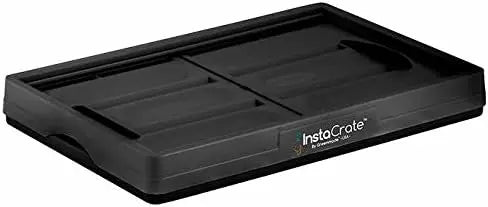 3-pack Collapsible 12-gallon Storage Bin for Easy Storage (Black)
