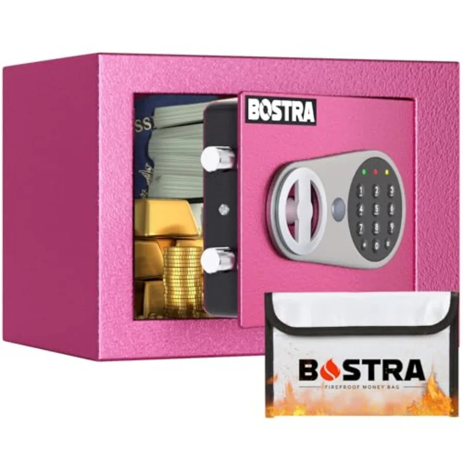 Fireproof Safe Box with Sensor Light with Digital Keypad Security Safe Box for Home 0.23 Cubic